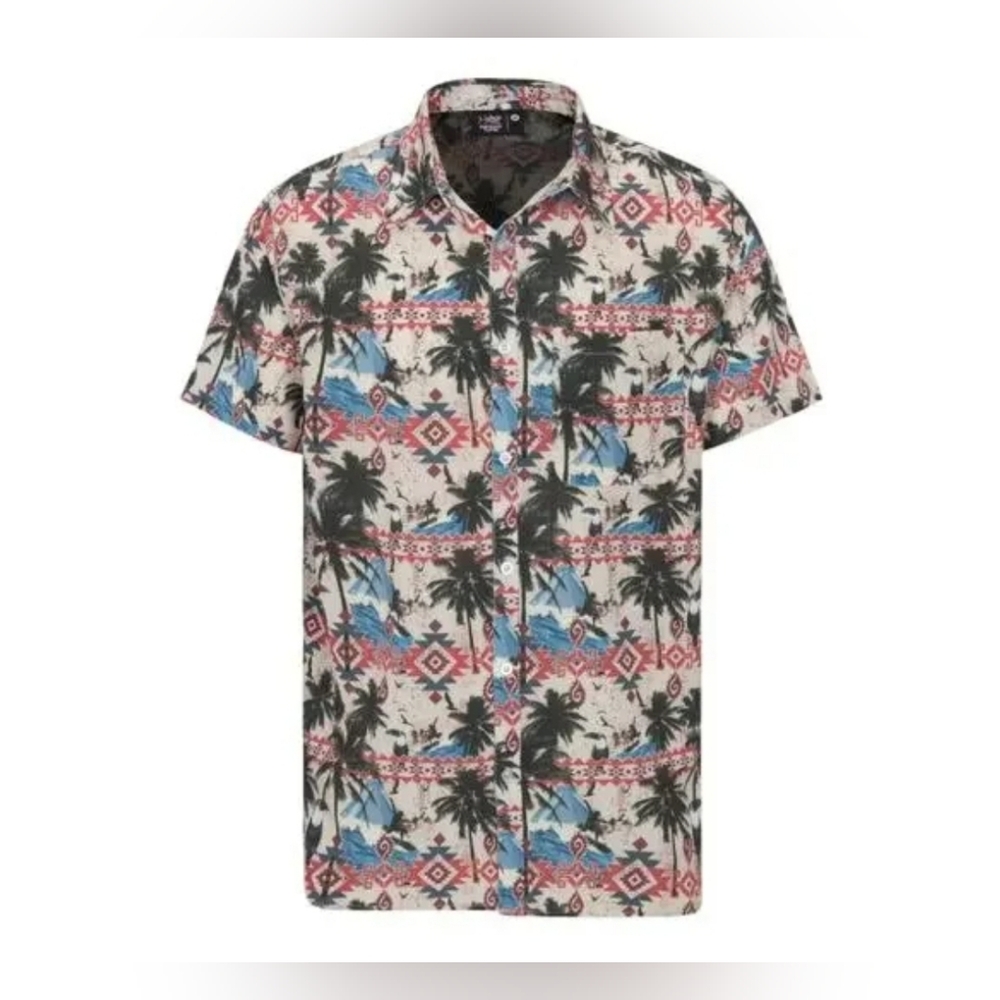 Psycho Tuna Aztlan Short Sleeve Vented Fishing Button